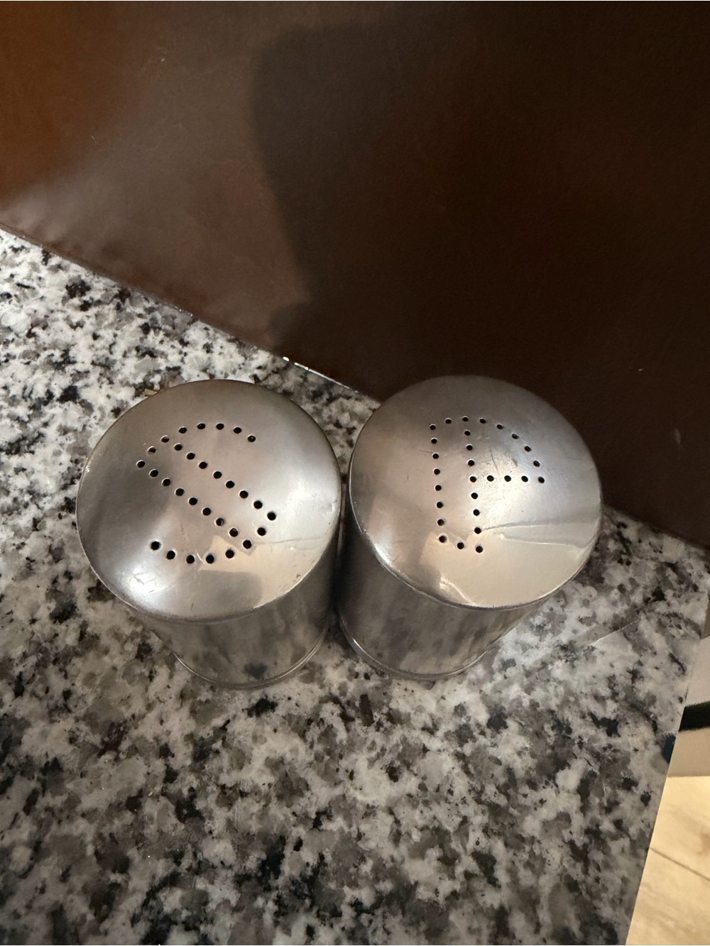 Vintage Aluminum Salt and Pepper Shakers